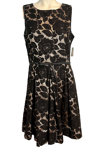 Just Taylor Women&#39;s Satin &amp; Lace Sleeveless Dress Size 12 Black NWT - $23.74