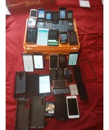 27-Iphone and Android Parts Lot for Parts Repair 6phone Cases