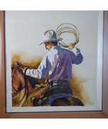 Mark Kohler Texas Artist 1995 Cowboy Watercolor Early Work Gift to a Friend - £1,313.78 GBP