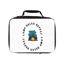 camp relax repeat camping nature lovers gift outdoor fun Lunch Bag - £37.19 GBP
