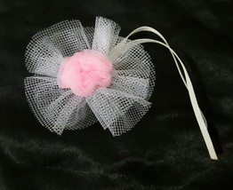 Vtg Wedding Bouquet Replacement FOR Wedding Fantasy Barbie 1989 Pink White  - £7.99 GBP