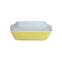 Vintage PYREX ~ Primary Yellow 503 ~ 1.5 Quart Refrigerator Dish with Cl... - $50.00