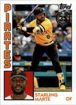 2019 Topps 1984 #T8456 Starling Marte Pittsburgh Pirates - £0.70 GBP