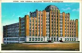 New Federal Building Seattle Washington WA 1920s WB Postcard UNP Unused T14 - £3.08 GBP