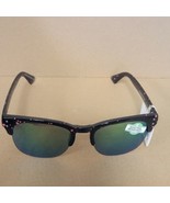 Piranha Womens Black Paint Splatter Sunglasses Shatter Resistant Retro S... - £5.41 GBP