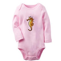 Little Baby Cute Bodysuit Baby Animal Seahorse Romper Infant Kid Jumpsuit Outfit - £7.89 GBP+
