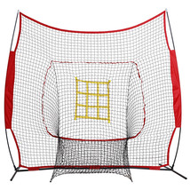 7&#39;7&#39; Baseball Net Softball Practice Batting Hitting Net Upgraded Strike ... - £62.40 GBP