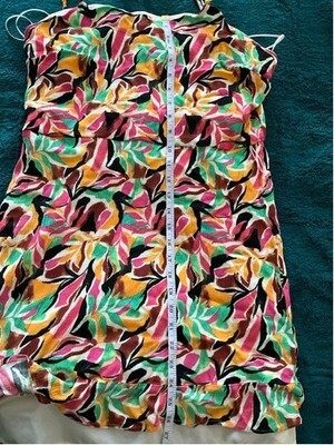 Women's Nine West Crosshatch Flutter Waist Dress Size Large Item image 7