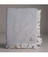 Little Giraffe Blue White Polka Dot Trim Border Baby Blanket NWT - $162.48 CAD