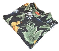 Tommy Bahama 100% Silk Hawaiian Shirt Mens 2XL XXL Floral Tropical Color... - $21.29