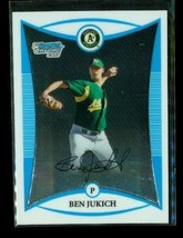2008 Topps 1ST Bowman Chrome Baseball Card BCP29 Ben Jukich Oakland Athletics - £3.78 GBP