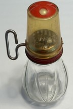 Federal Tool Kitchen Glass Nut Grinder Measure Cup Lid Turn Key 8” Vintage - £8.87 GBP