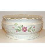 RARE STUNNING BELLEEK IRELAND FINE PARIAN CHINA PINK FLORAL 10&quot; STATEMEN... - $2,423.00 MXN