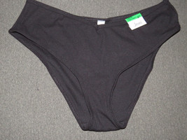 Jenni Intimates Black Ribbed V Front Panties, Women&#39;s Large, NWT - $7.70