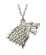 The Game of Thrones Stark Silver Wolf Necklace - £11.74 GBP