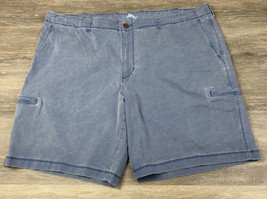 Tommy Bahama Boracay 10 Inch Chino Shorts Men&#39;s 46 Flat Front Blue - $22.15