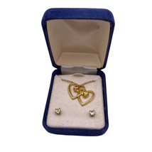 Heart Necklace And Earrings Love Gold Color (not precious metal) - $4.62