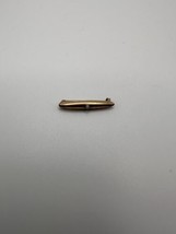 Antique 12k Gold Filled Faux Pearl Small Cylinder Pin 2.3cm - £11.90 GBP