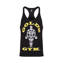 Gold&#39;s Gym Men&#39;s Muscle Joe Premium Stringer Vest - Black, Medium  - £28.49 GBP