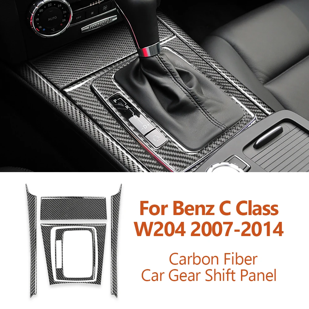 For Mercedes Benz C Class W204 2007-2014 Carbon Fiber Car Gear Shift Cigarette - £29.55 GBP