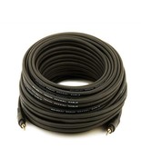 Gold Plated 3.5mm Stereo Audio Cable 50 Feet Black 22AWG - $1,890.44 MXN