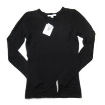 NWT Diane Von Furstenberg Niseko Top in Black Lightweight Cashmere Sweater L - £57.55 GBP