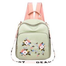 Fashion OxCloth Embroidery Women Shoulder Backpack Retro Flower Printed Multi Zi - $31.55