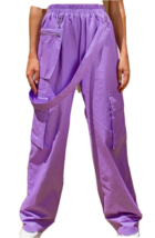 Pretty Little Thing  Lilac  Zip Pocket detail wide leg cargo Trouser siz... - $45.54