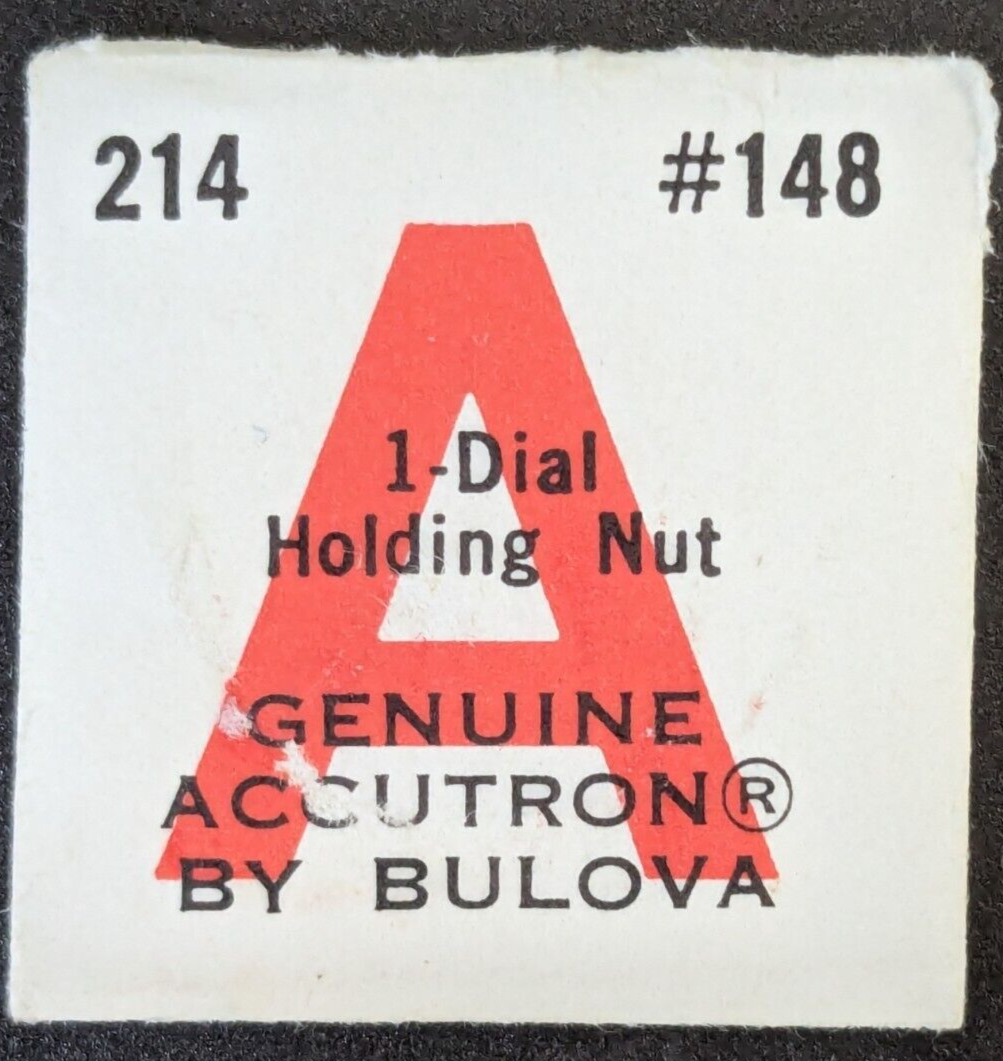 NOS Genuine Bulova Accutron 214 - Watch Part #148 - Dial Holding Nut - $9.89