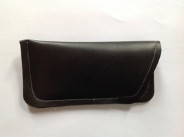 Black Faux Leather Soft Sleeve Eyeglass Case  7 X 3.5 - $8.71