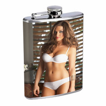 Madrid Spain Pin Up Girls D3 Flask 8oz Stainless Steel Hip Drinking Whiskey - £11.42 GBP