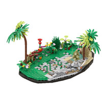 BuildMoc Game Scene Forest Habitat Model Building Toys Set 521 Pieces - £42.76 GBP