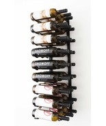VintageView 3&#39; Wall Mount 27 Bottle Wine Rack - Satin Black Finish - $134.45 CAD