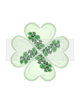 Clover Heart Flower1-Digital ClipArt-Gift Tag-Notebook-Scrapbook-gift card - £1.38 GBP