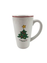 1 Fitz &amp; Floyd Happy Holidays Christmas Holiday Gourmet Porcelain Mug Tr... - $9.85