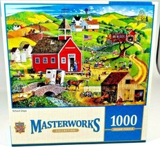 Masterworks Jigsaw Puzzle 1000 Pcs.&quot;School Days&quot;  19.25&quot; X 26.5&quot; in - $7.91