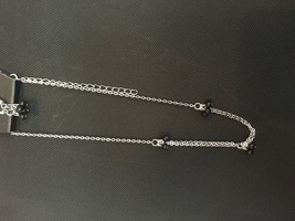 Paparazzi Necklace Set Short (new) Modest Intentions Black #863 - £3.89 GBP