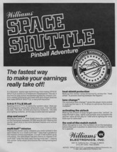 Space Shuttle Pinball FLYER Original NOS Early Teaser Vintage Promo Art - $43.23