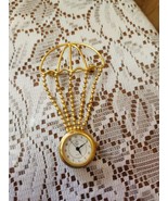 Vtg 4&quot; Art Deco Gold Filled Watch Pin Brooch. Does not work. Sold as is. - $31.38 CAD