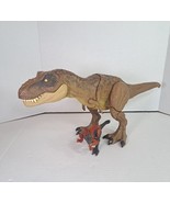 Jurassic World Dinosaur Lot Stomp ‘N Escape Tyrannosaurus T Rex &amp; Pyrora... - $28.01