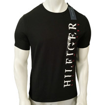 Nwt Tommy Hilfiger Msrp $44.99 Men&#39;s Black Jersey Short Sleeve T-SHIRT Size S M - £23.31 GBP
