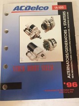 Vintage 1996 AC - DELCO Alternaters Generators Starters CATALOG 1a-100 - $23.71