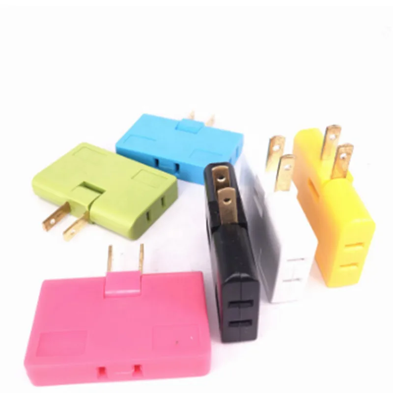 House Home 1 Male To 3-way US 2 Pin AC Power Travel Adapter A Converter Splits 1 - £19.54 GBP
