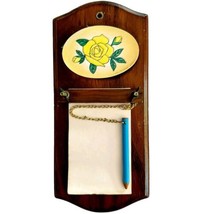 To Do List Plaque Handmade Wood Vintage MCM Floral Maine Wall Decor 1970... - £23.44 GBP