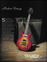 Hamer Modern Vintage Series Special FM guitar ad print Fender Super Reve... - $4.01