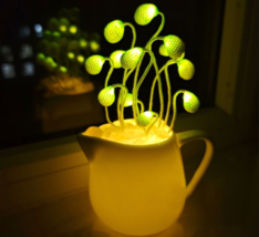 children&#39;s night light Handmade artwork potted bean sprouts lamp - £42.31 GBP