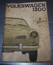 Volkswagen 1200 Instruction / Owner's Manual - Aug.1963 - Germany - Gd. Cond! - £63.94 GBP