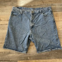 MENS WRANGLER Light Blue JEANS SHORTS SIZE 42 REGULAR 10” INSEAM - $11.88