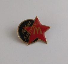 McDonald's Star Perfect Attendance McDonald's Employee Lapel Hat Pin - $7.28