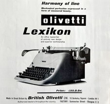Olivetti Lexikon Portable Typewriter 1953 Advertisement Writing UK Impor... - $29.99